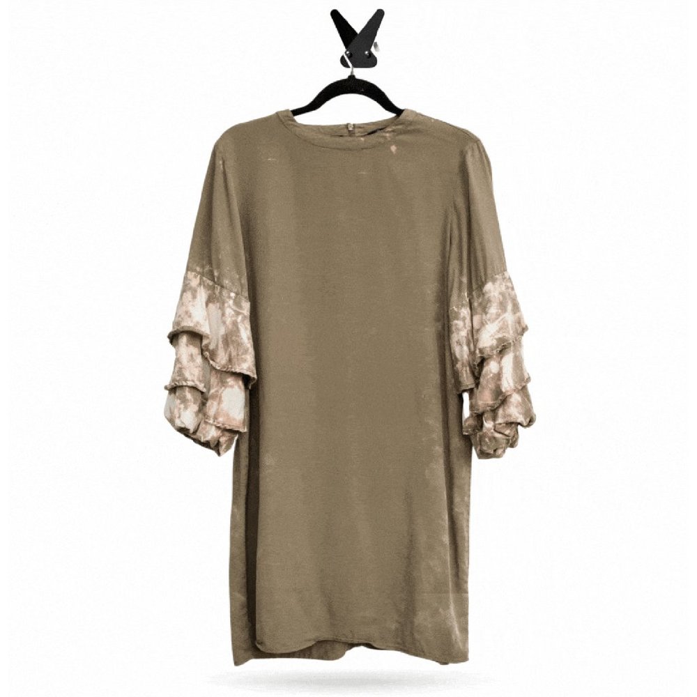Sophisticated Sleeves | Hand-painted Puff Sleeve Dress